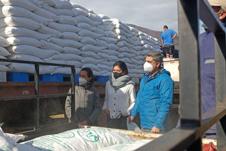 Un centenar de agricultores reciben ayuda tras nevazones en Antuco