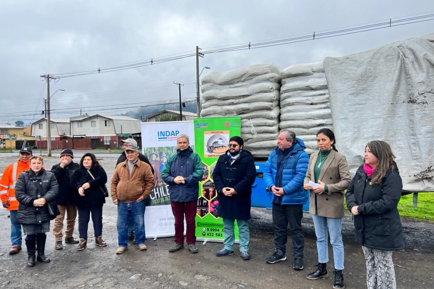 Comenzó entrega de alimentación animal para agricultores afectados por lluvias en Biobío