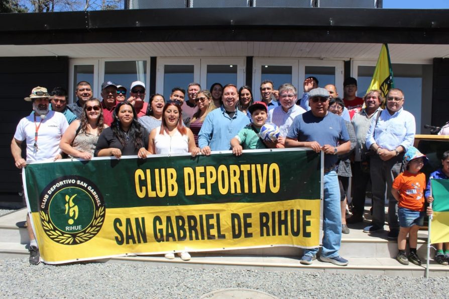 Reposición de sede y camarines del Club Deportivo San Gabriel de Rihue se completó con inversión superior a $150 millones