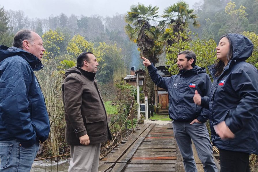 Subsecretario de Desarrollo Regional recorrió Santa Bárbara y coordinó apoyo tras sistema frontal